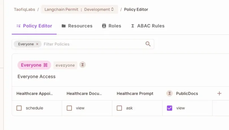 Policy rules saved